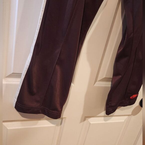 Nike vintage brown and white side striped sweatpants L - Picture 3 of 6